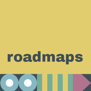 Button to navigate to the "Roadmaps" section. Text with decoration.